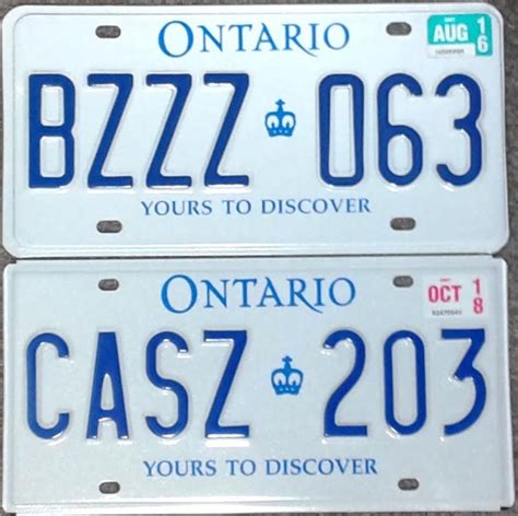 returning license plates ontario.